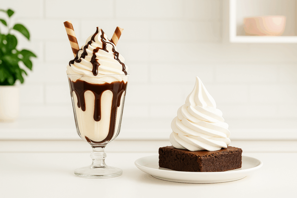 Soft serve desserts